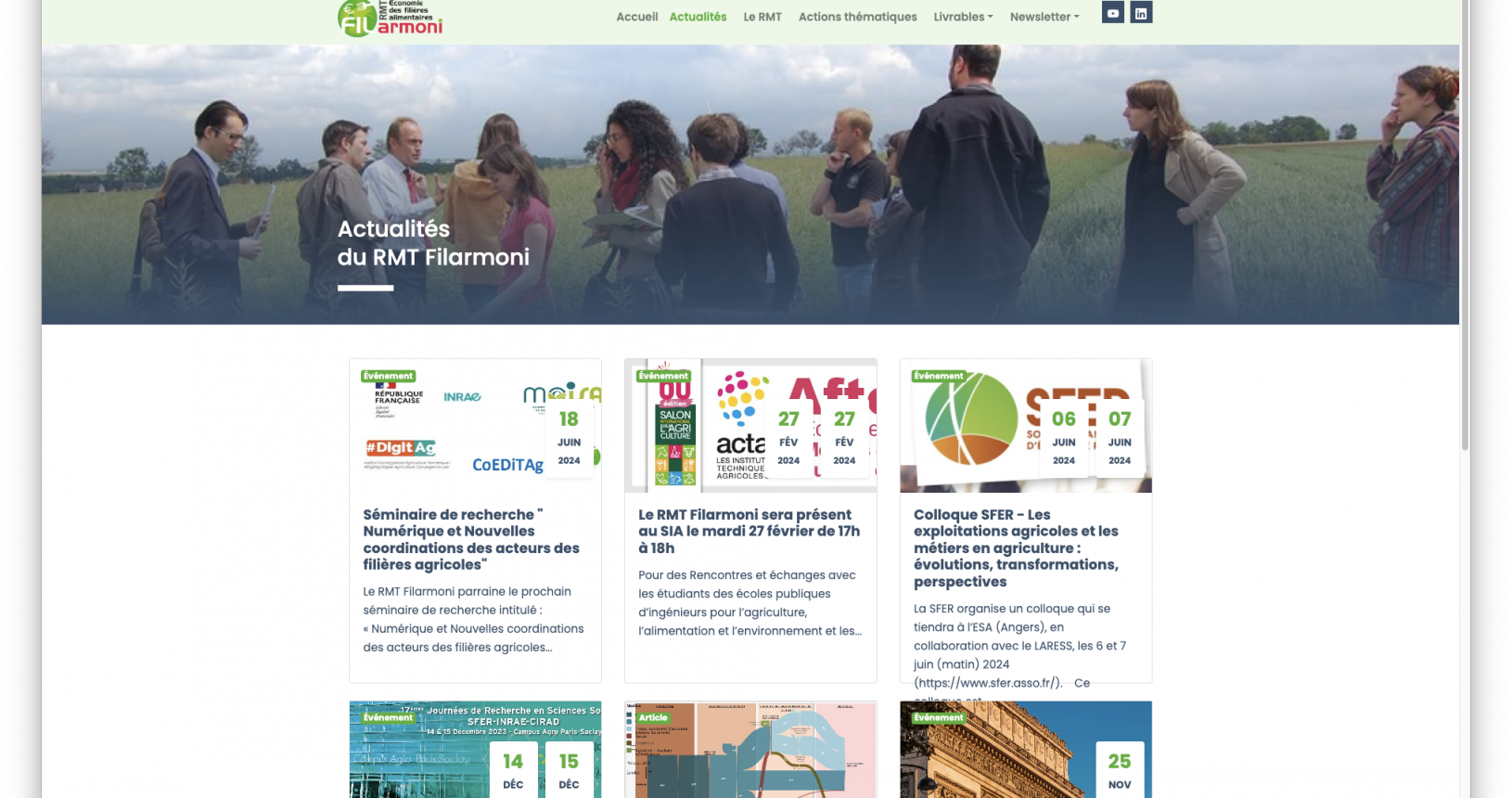 actualités du site RMT Filarmoni